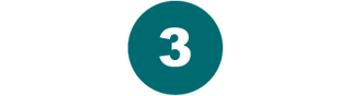 Number 3 in teal circle