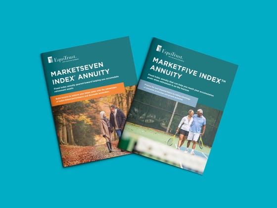 MarketSeven Index and MarketFive Index brochure mockup image