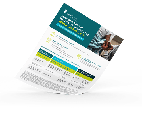 The reality of age-related health care expenses flyer