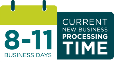 8-11 Business Days Current New Business Processing Time image